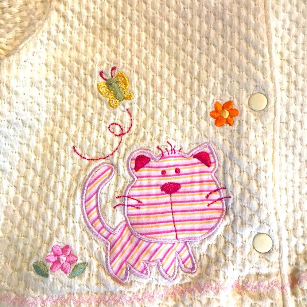Little Me button up sweater